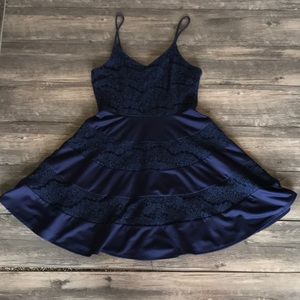 Navy lace dress